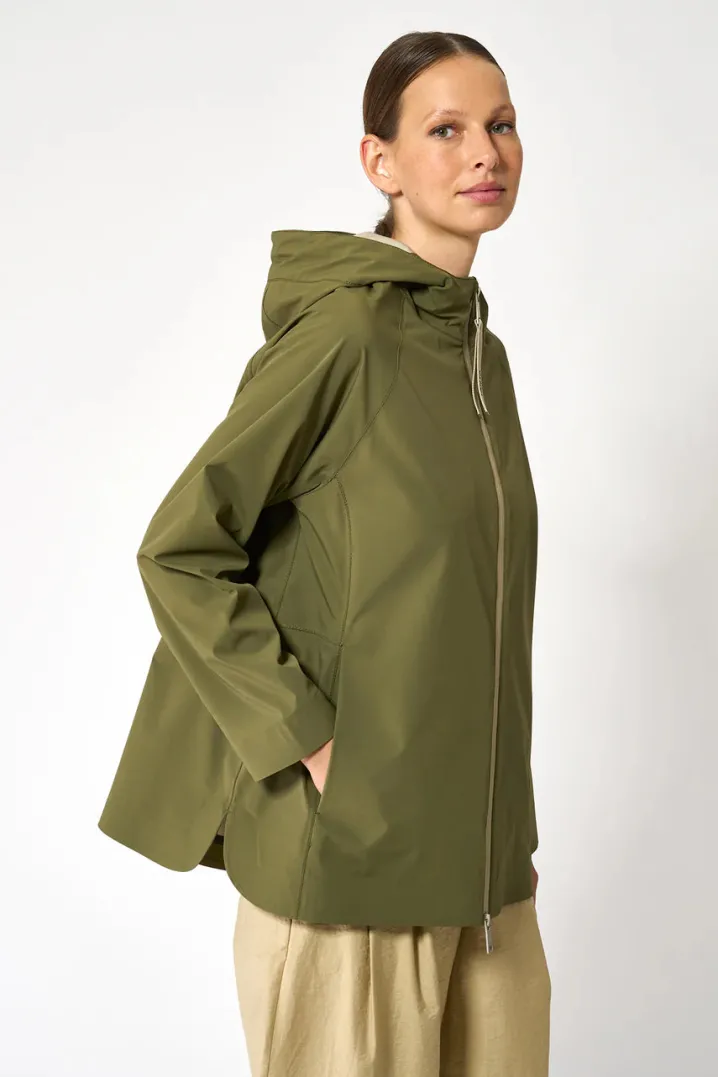 IMPERMEABILE SOFTSHELL NOE TANTA RAIN WINTER MOSS