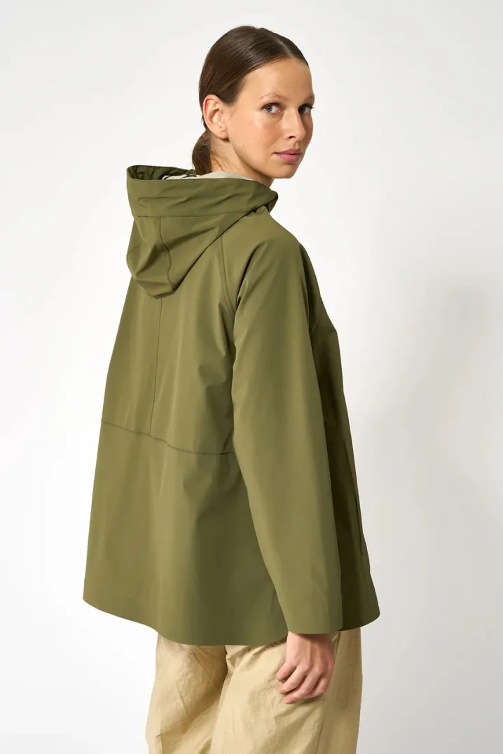 IMPERMEABILE SOFTSHELL NOE TANTA RAIN WINTER MOSS