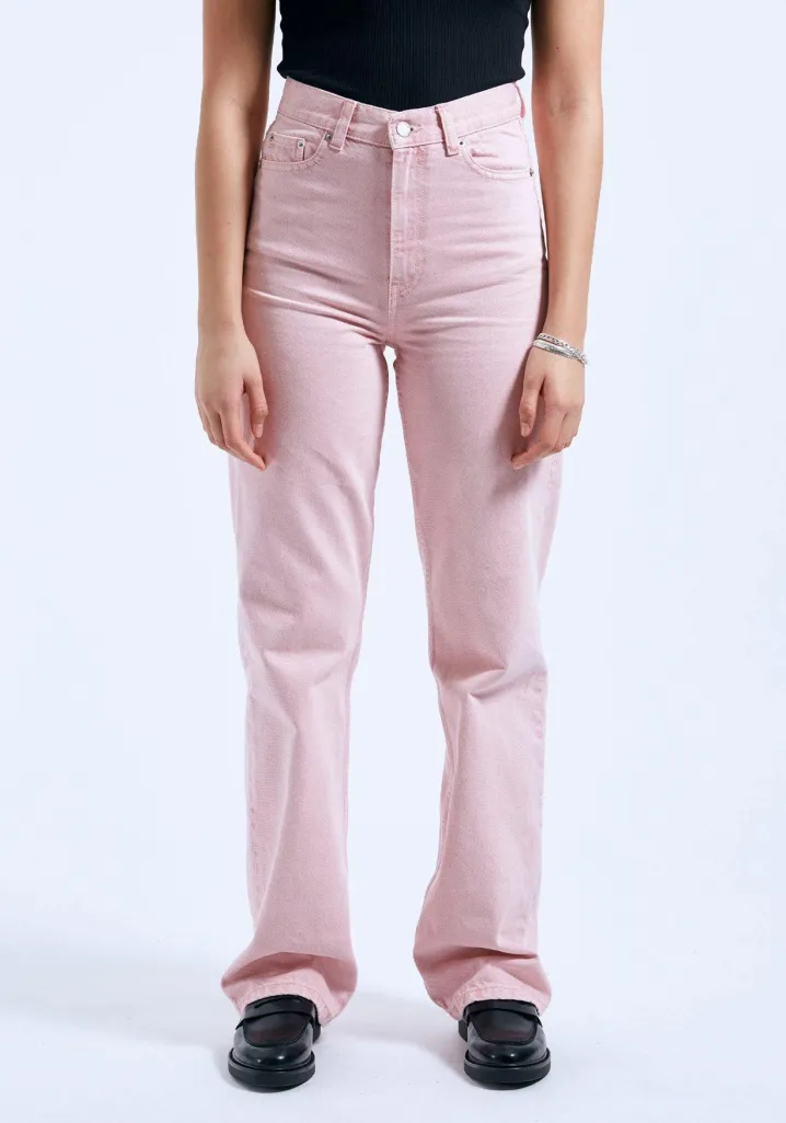 JEANS REGULAR FIT ECHO WASHED PINK