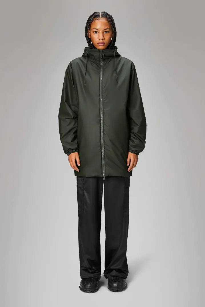 LOHJA LONG INSULATED JACKET MILITARE RAINS