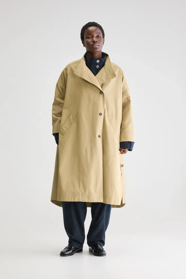 LONG TRENCH OVERSIZE BEIGE
