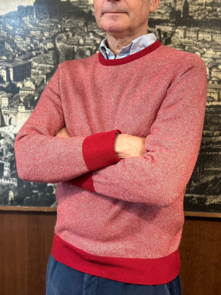 MAGLIONE GIROCOLLO SALE E PEPE 100% PURO CASHMERE