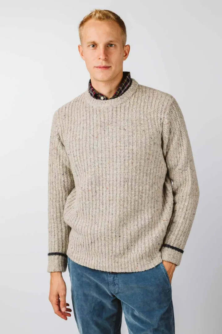 MAGLIONE “JOHN” GIROCOLLO COSTA INGLESE MOULINE'