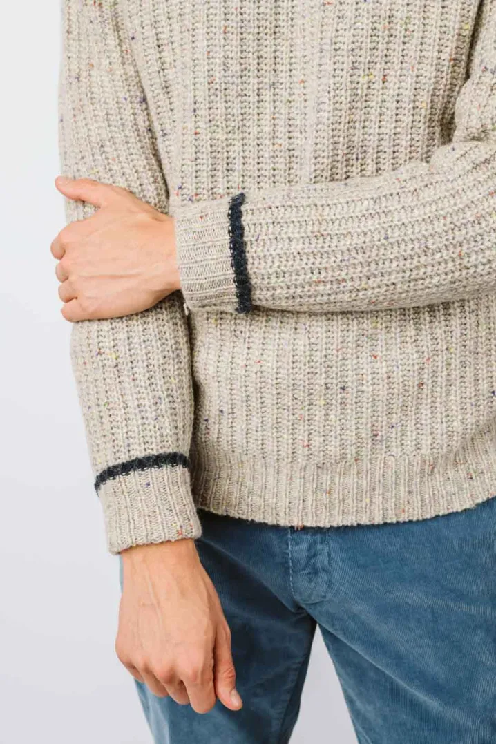 MAGLIONE “JOHN” GIROCOLLO COSTA INGLESE MOULINE'