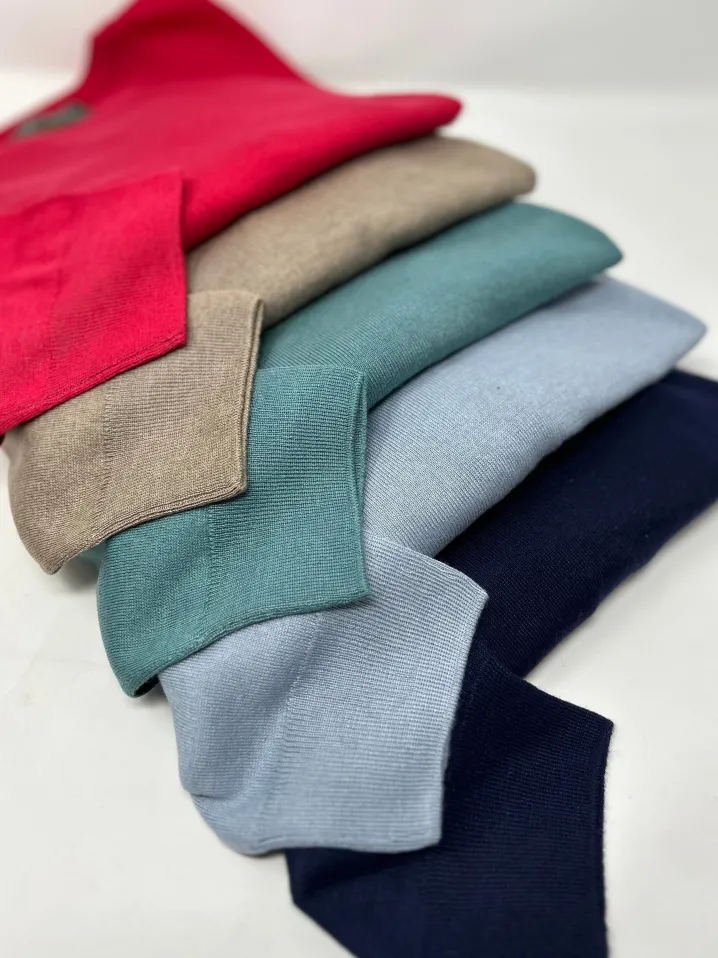MAGLIONE "4 SEASON" GIROCOLLO SETA E CASHMERE