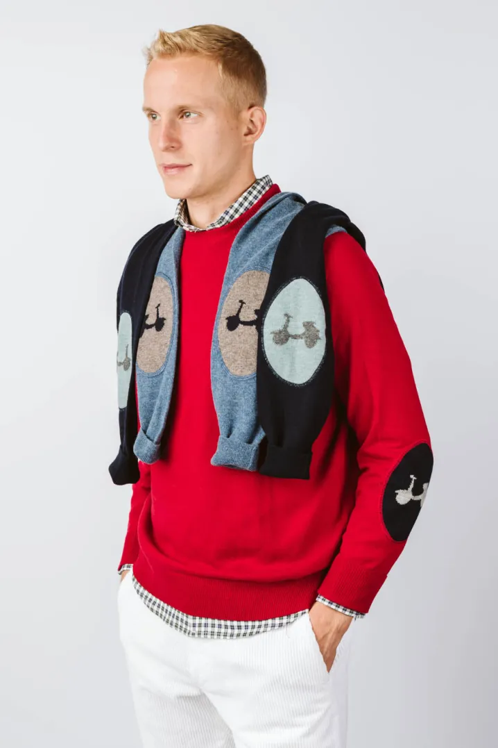 MAGLIONE "50 SPECIAL" GIROCOLLO TOPPA DISEGNO VESPA