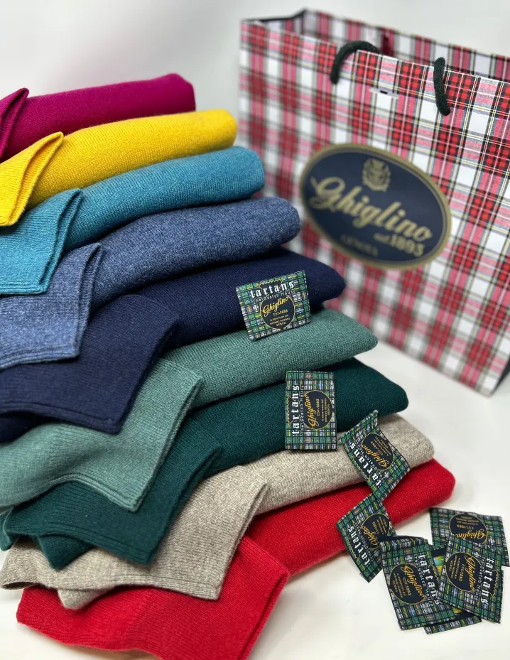 MAGLIONE "EDWARD" GIROCOLLO IN LANA E CASHMERE