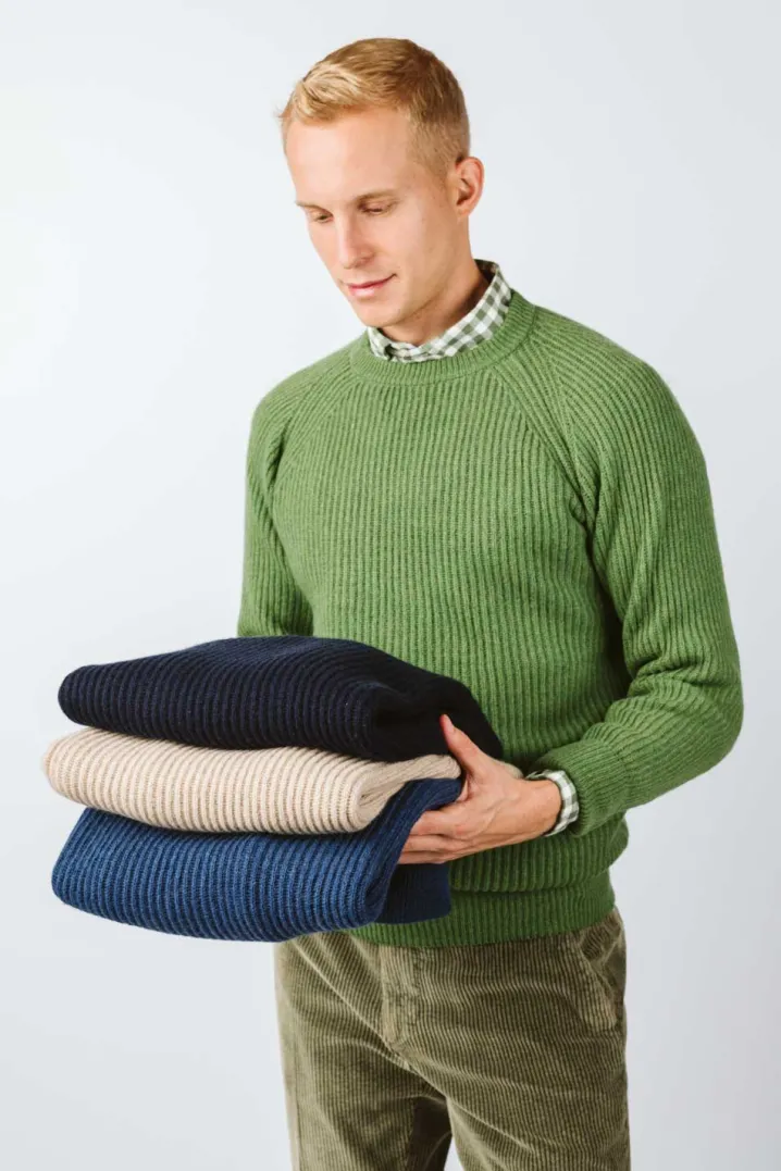MAGLIONE "JACKY" COSTA INGLESE ECO CASHMERE