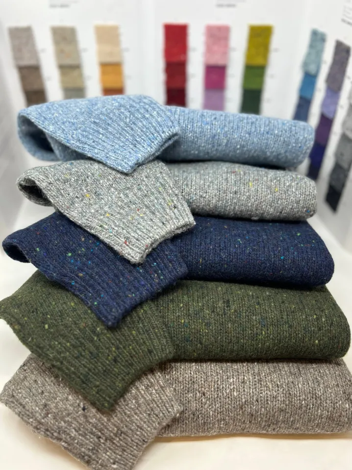 MAGLIONE "PIETRO" TWEED GIROCOLLO
