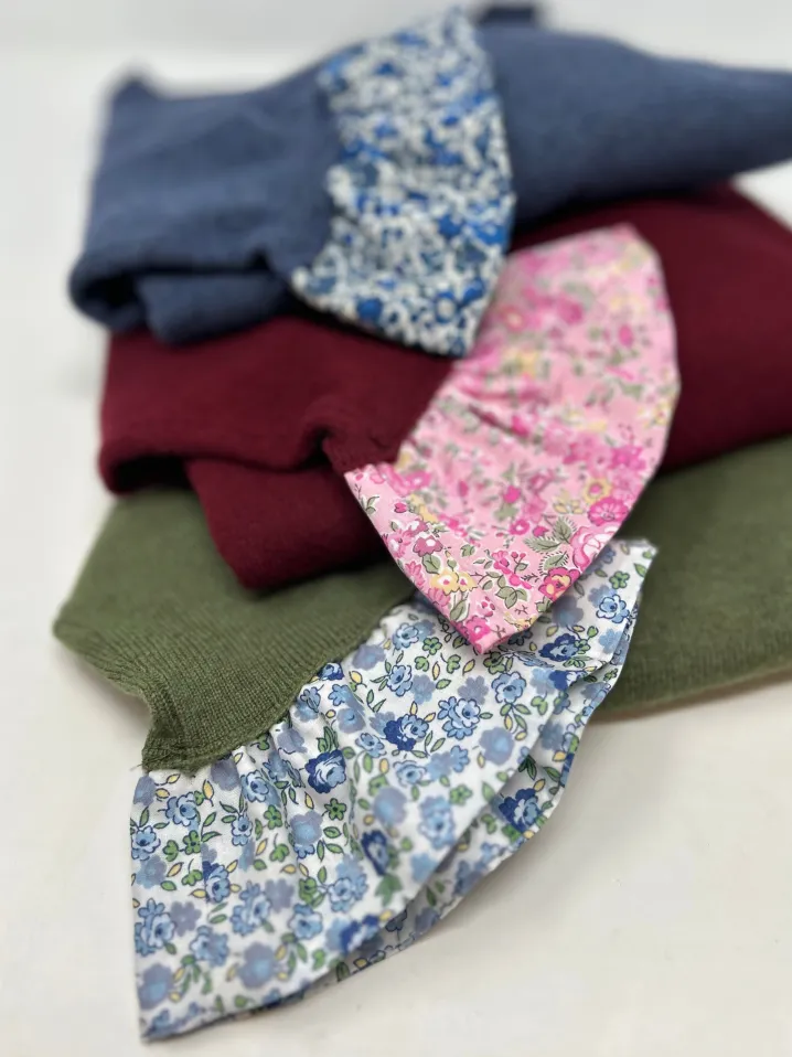 MAGLIONE "TRILLY" SCOLLO BARCHETTA POLSO LIBERTY
