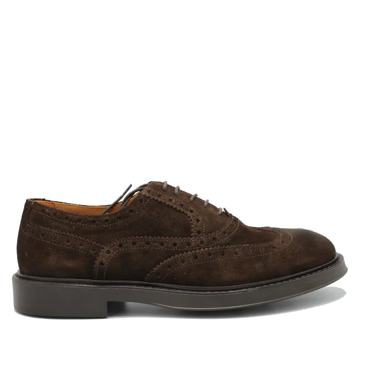 MOCASSINO PELLE SCAMOSCIATA TESTA MORO SAXONE OF SCOTLAND
