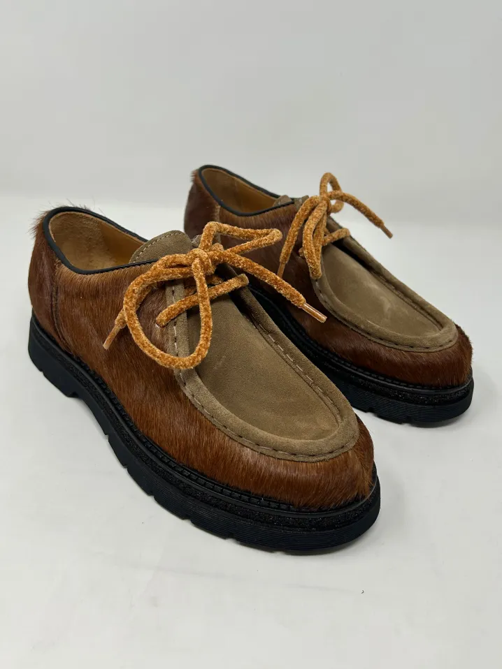 MOCASSINO STRINGATO CAVALLINO BROWN GHIGLINO