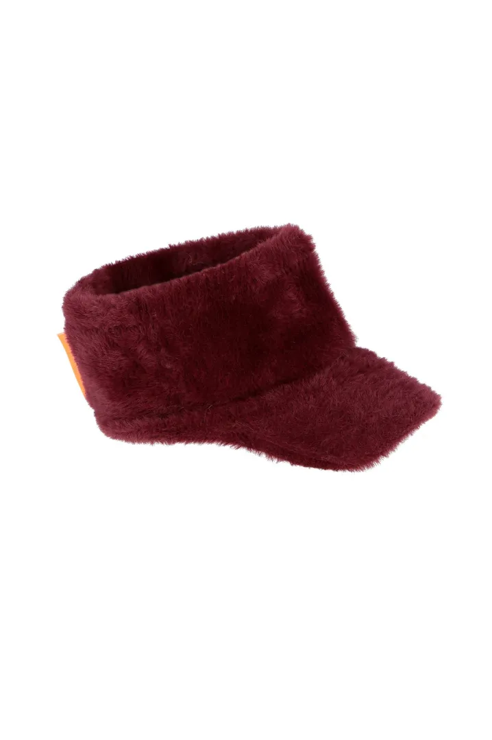 OOFWEAR CAPPELLO VISIERA ECO PELLICCIA NERO
