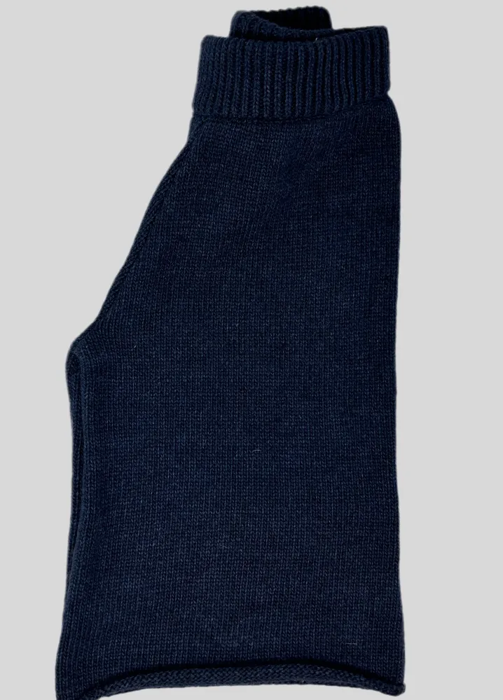 PANTALONE COMFY PALAZZO MAGLIA “CAROLA” BLU