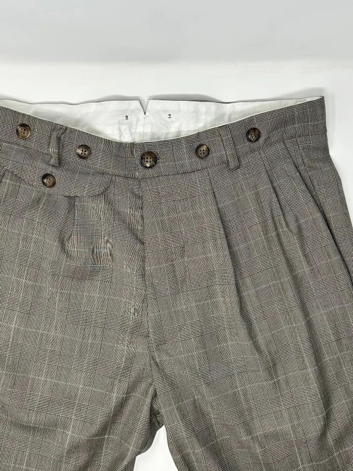 PANTALONE "HENRY" PRINCIPE DI GALLES BEIGE