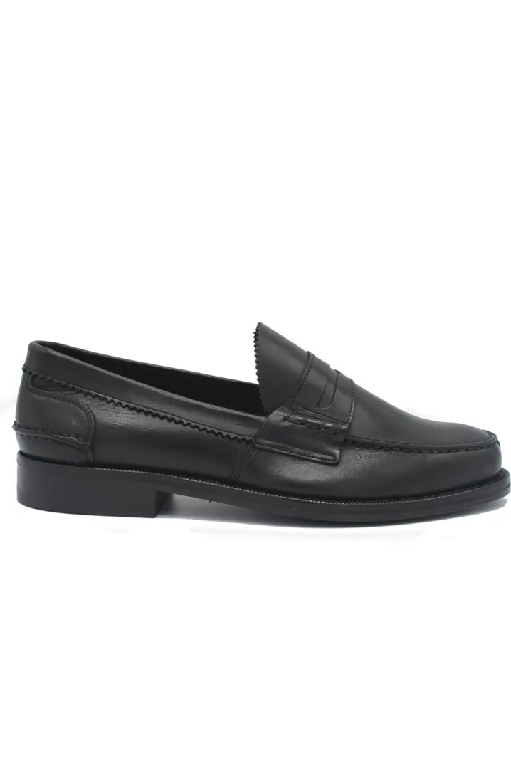 PENNY LOAFER PELLE NERA SAXONE OF SCOTLAND