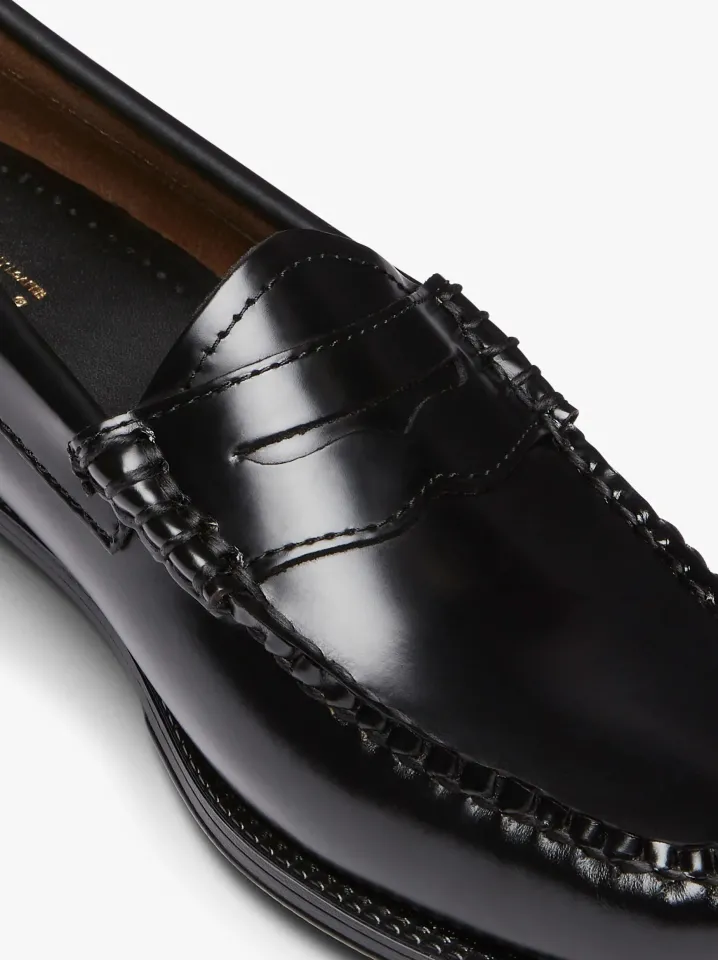 PENNY LOAFERS BLACK SUOLA GOMMATA ANTISCIVOLO G.H.BASS WEEJUNS.