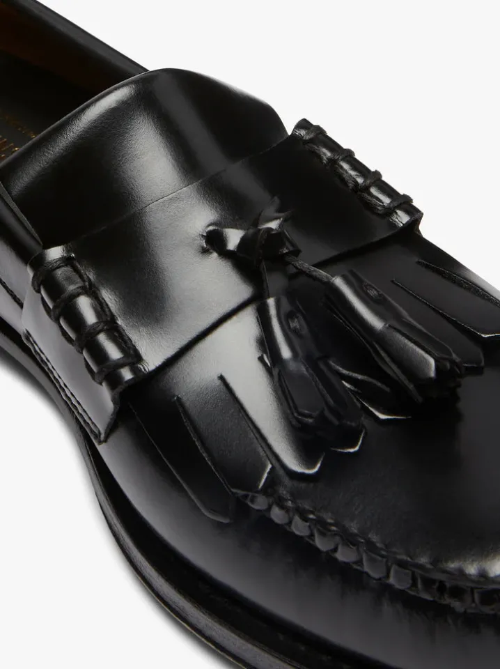 PENNY LOAFERS KILTIE BLACK NAPPINA G.H.BASS WEEJUNS.