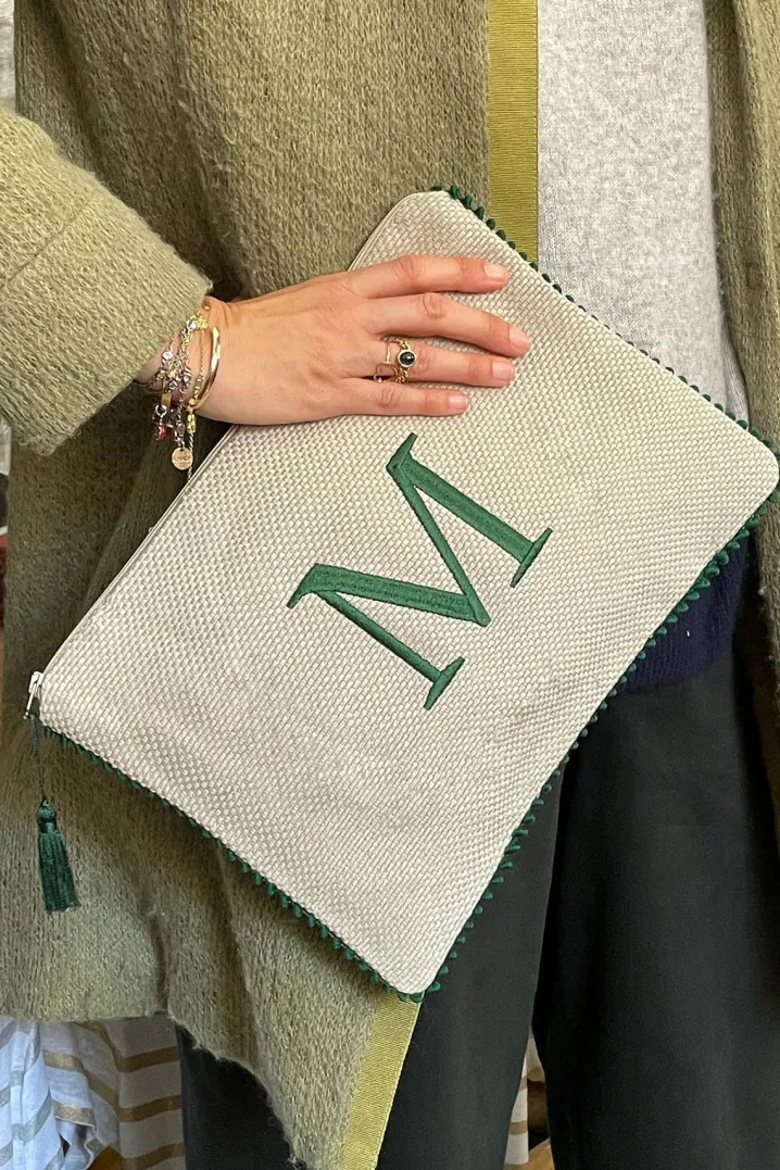 POCHETTE INIZIALE RICAMATA