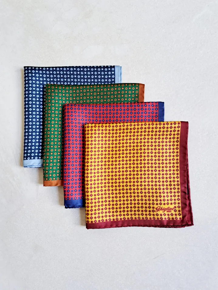 POCHETTE SETA MOTIVO MICRO FANTASIA