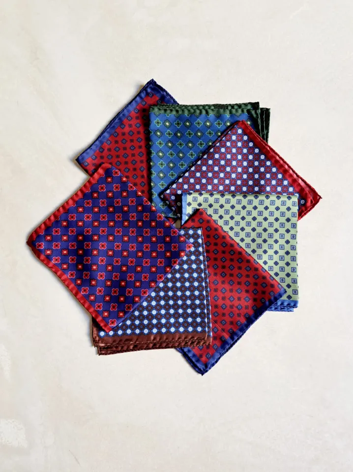 POCHETTE SETA MOTIVO MICRO FANTASIA