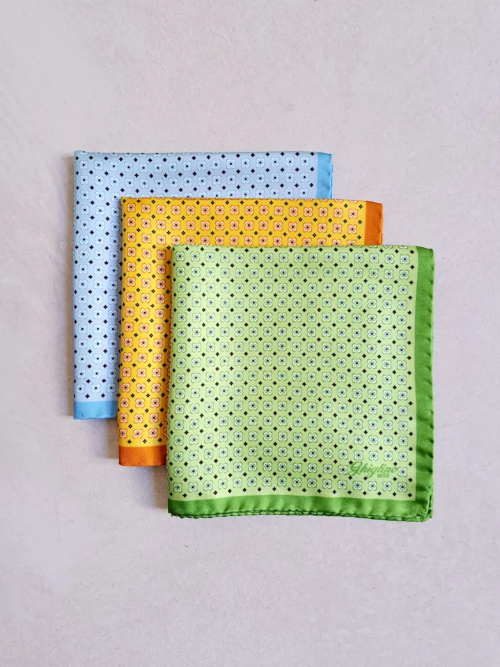 POCHETTE SETA MOTIVO MICRO FANTASIA