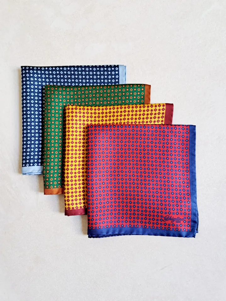 POCHETTE SETA MOTIVO MICRO FANTASIA