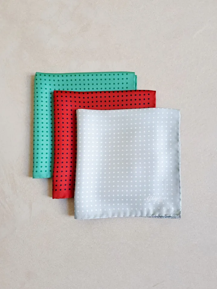 POCHETTE SETA POIS