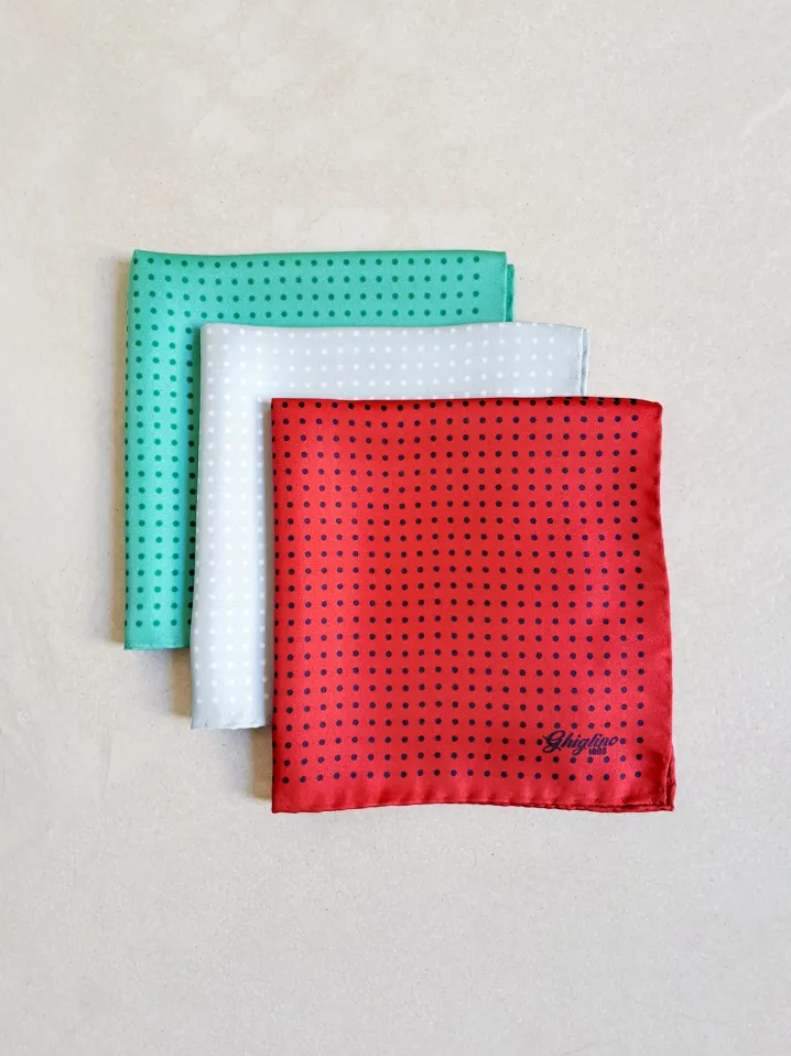 POCHETTE SETA POIS