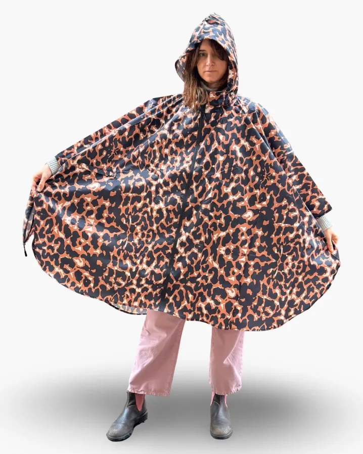 RAIN PONCHO CRAZY LEOPARD