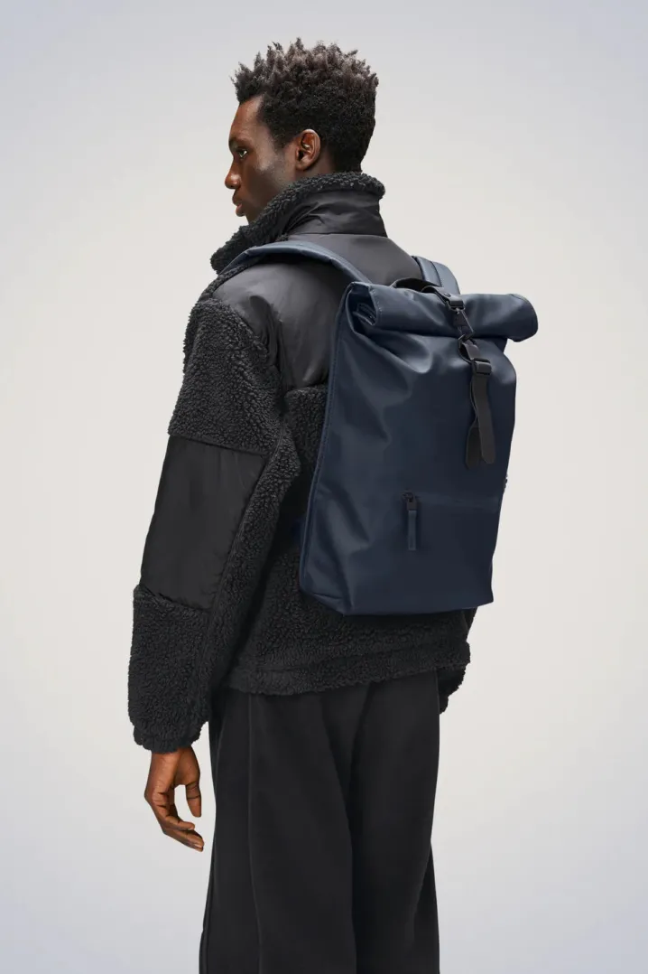 ROLLTOP RUCKSACK BLU NAVY RAINS