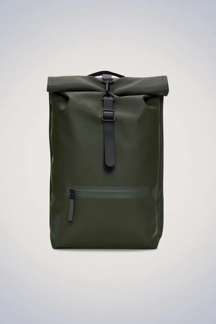 ROLLTOP RUCKSACK VERDE MILITARE RAINS