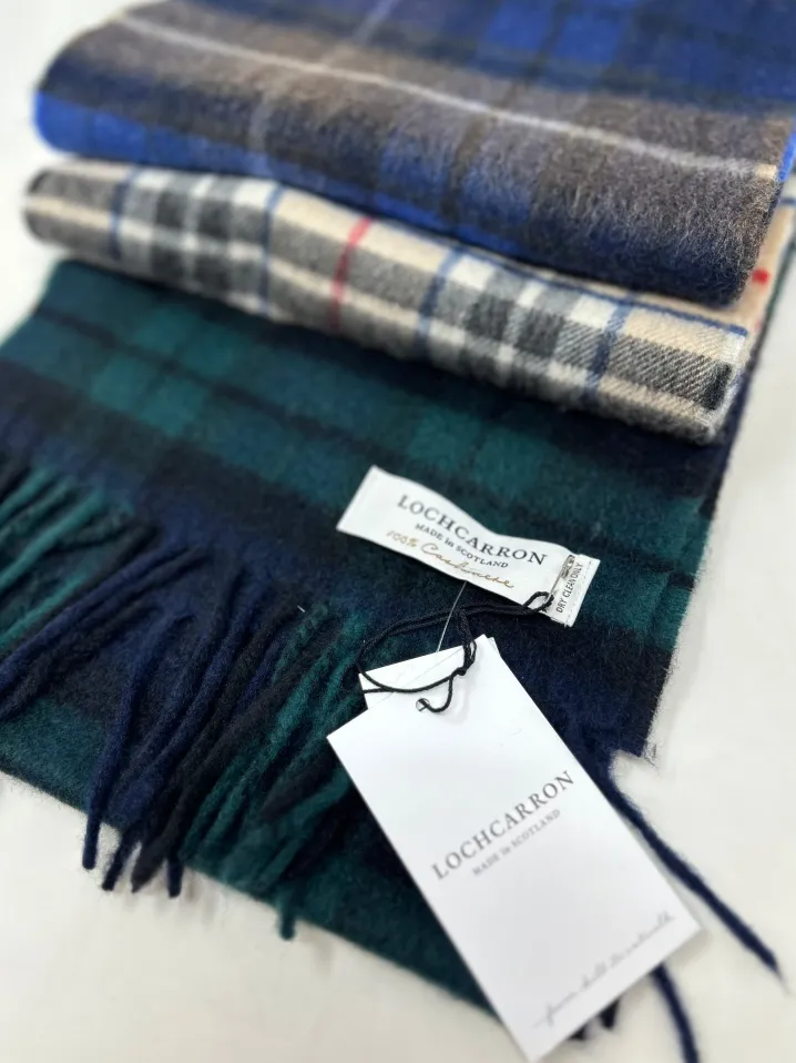 SCIARPA 100% CASHMERE SCOZZESE LOCHCARRON