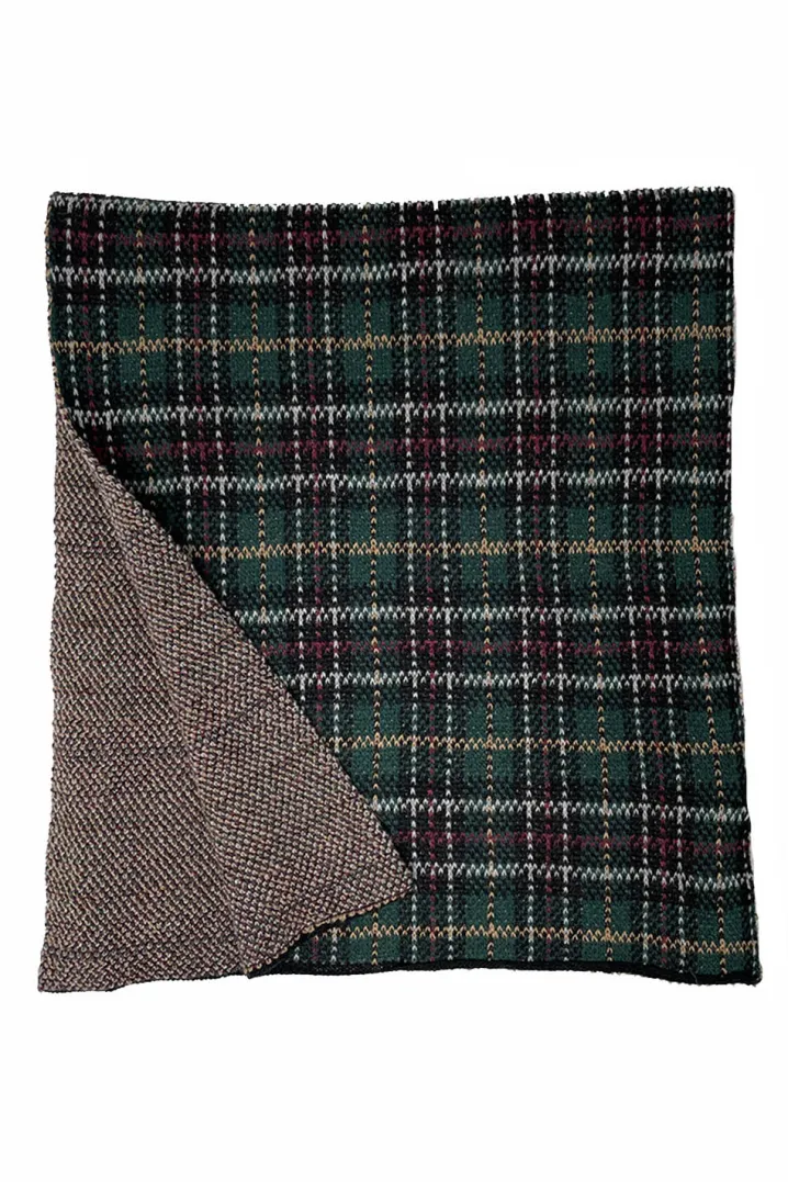 SCIARPA LANA JACQUARD MOTIVO TARTAN