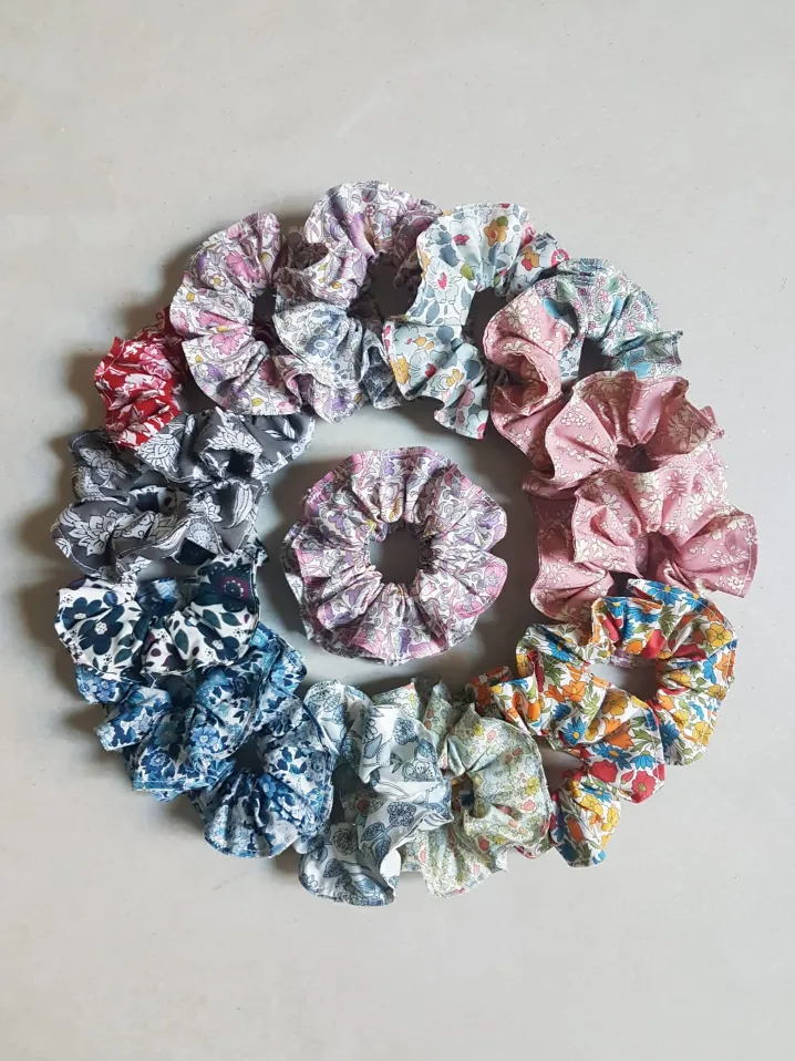 SCRUNCHIES MADE WITH LIBERTY FABRICS