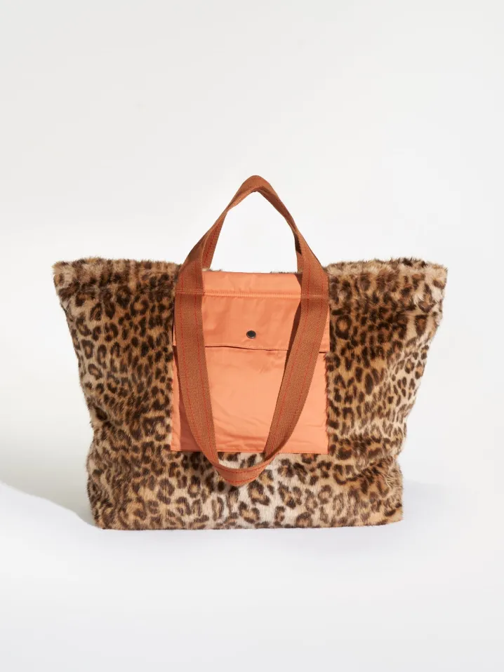 SHOPPER ECO FUR LEOPARD PRINT