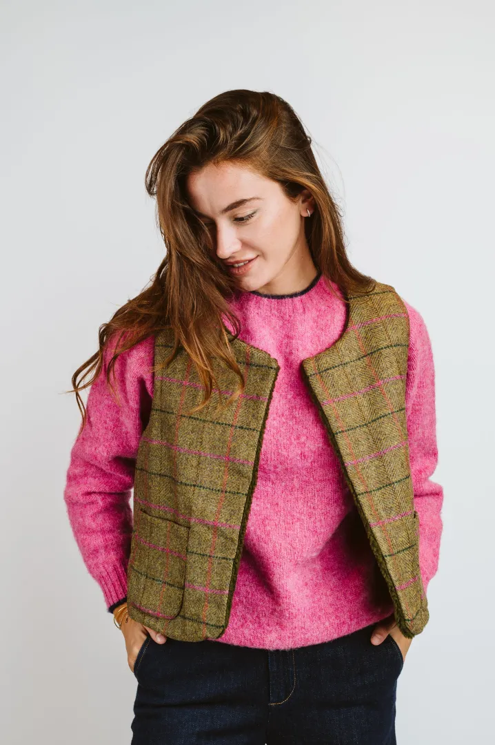 SMANICATO “DEL CAMALLO” REVERSIBILE HARRIS TWEED/ORSETTO