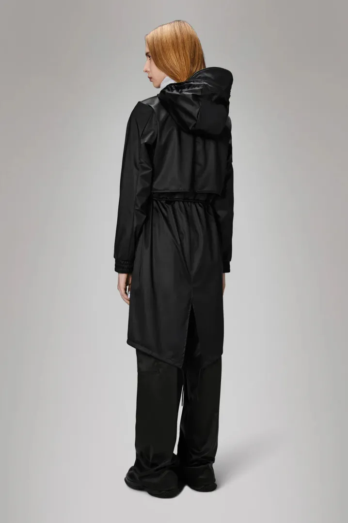 STRING PARKA NERO RAINS