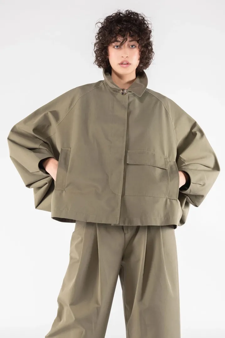 TRENCH MODULARE A CAPPA GABARDINA MILITARE OOFWEAR