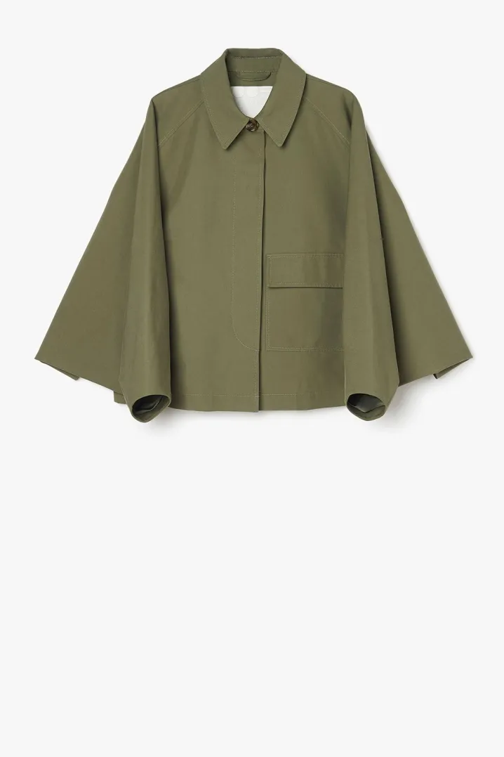 TRENCH MODULARE A CAPPA GABARDINA MILITARE OOFWEAR