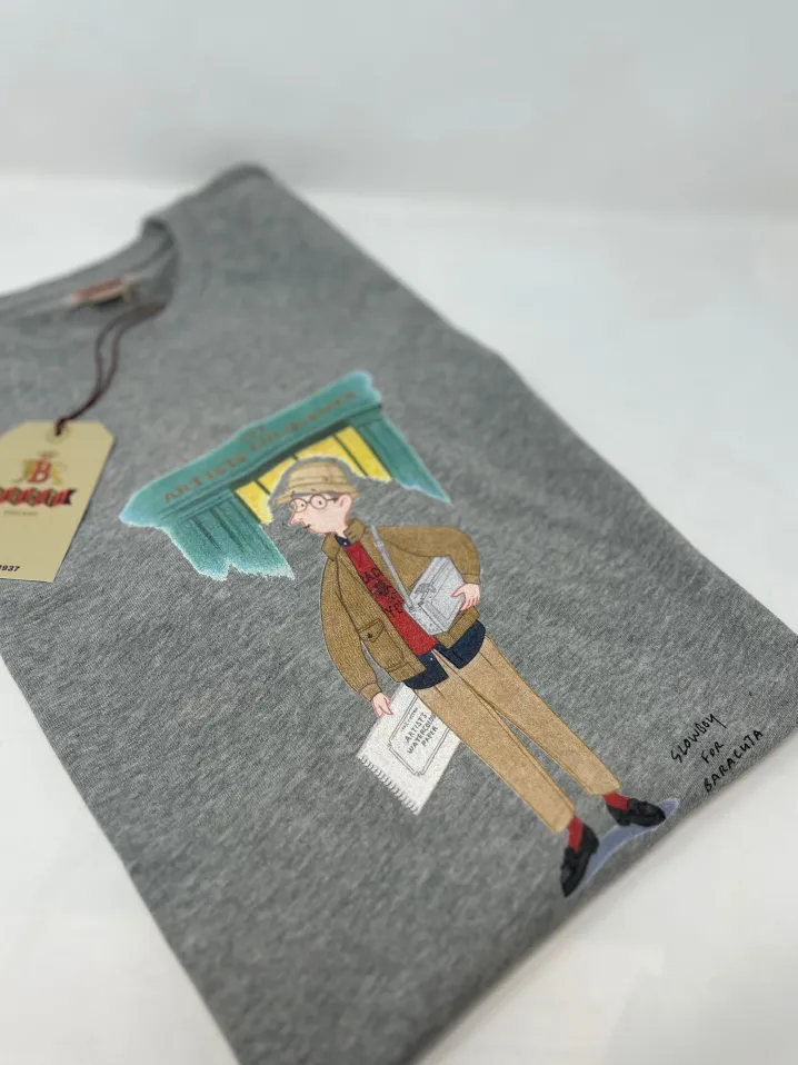 T-SHIRT BARACUTA SLOWBOY COLOURMAN 2 COLORI