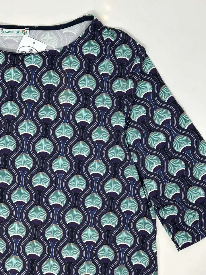T-SHIRT CECILIA STAMPA PAVONE