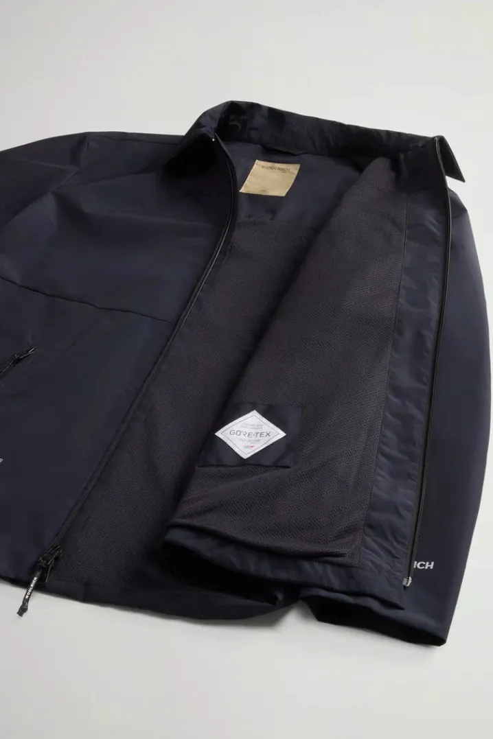 WINDSTOPPER SHIRT JACKET MELTO BLUE WOOLRICH